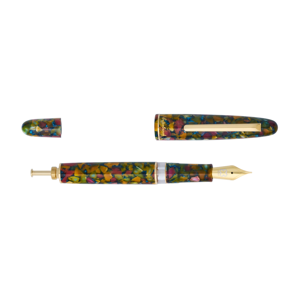 Inspired by lush gardens, the Botanical Garden Estie is a fountain pen that celebrates the beauty of nature. With intricate details and superior craftsmanship, this pen brings a touch of the outdoors to your writing, merging artistry and functionality in a way that is both elegant and practical.

The Esterbrook Estie features a German-manufactured nib by Jowo, known for its reliability and smooth performance. Each nib is carefully inspected by hand and marked with our logo and size indication for easy ident