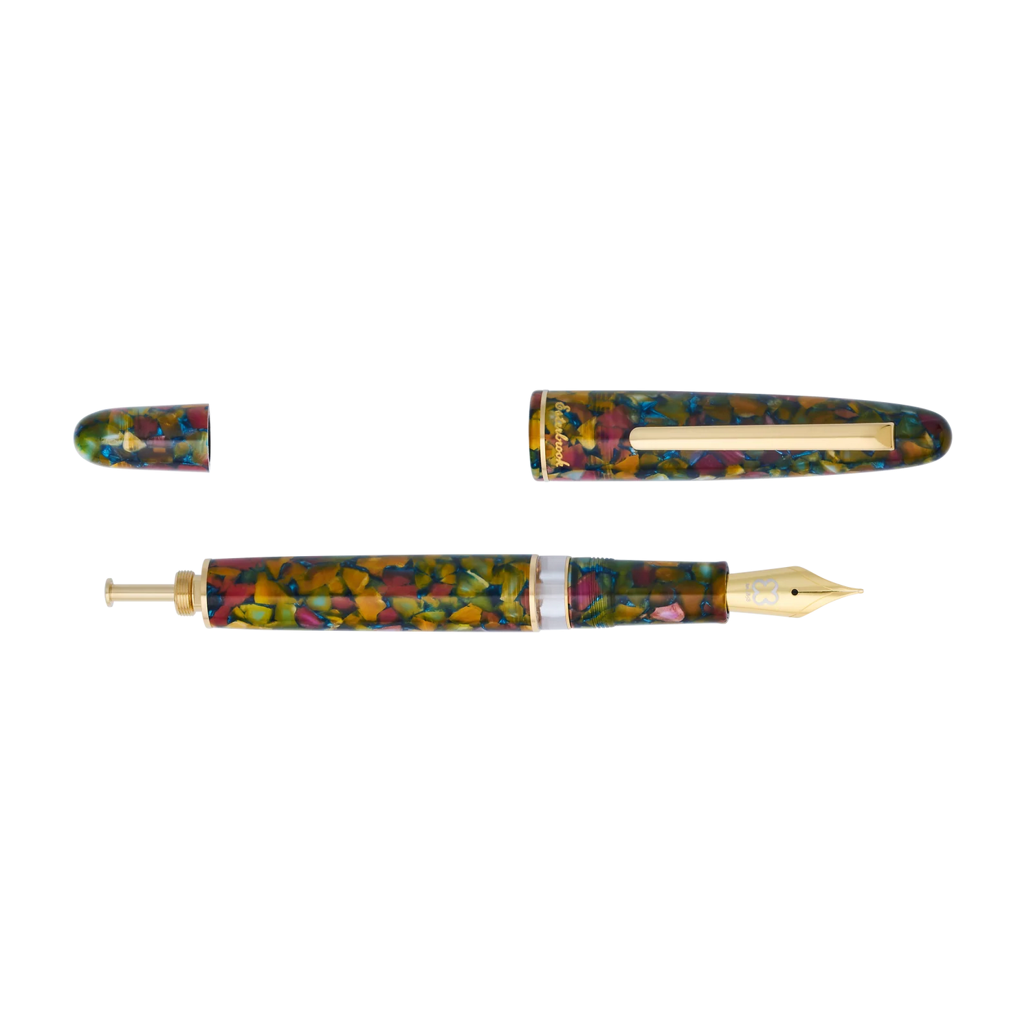 Inspired by lush gardens, the Botanical Garden Estie is a fountain pen that celebrates the beauty of nature. With intricate details and superior craftsmanship, this pen brings a touch of the outdoors to your writing, merging artistry and functionality in a way that is both elegant and practical.

The Esterbrook Estie features a German-manufactured nib by Jowo, known for its reliability and smooth performance. Each nib is carefully inspected by hand and marked with our logo and size indication for easy ident