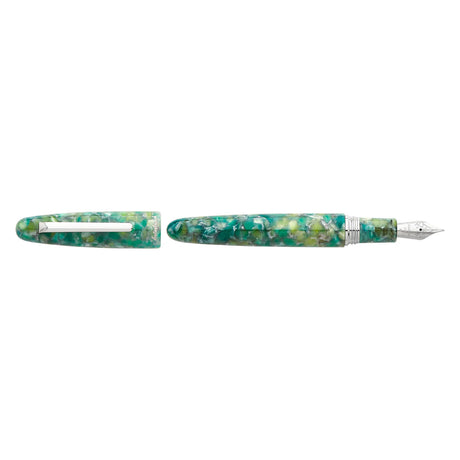 The Estie Sea Glass is inspired by the calming hues of the ocean, offering a serene writing experience with every use. Its smooth design and cool tones make it a unique addition to any collection, perfect for those who seek both tranquility and elegance in their writing tools.

The Esterbrook Estie features a German-manufactured nib by Jowo, known for its reliability and smooth performance. Each nib is carefully inspected by hand and marked with our logo and size indication for easy identification.


One of