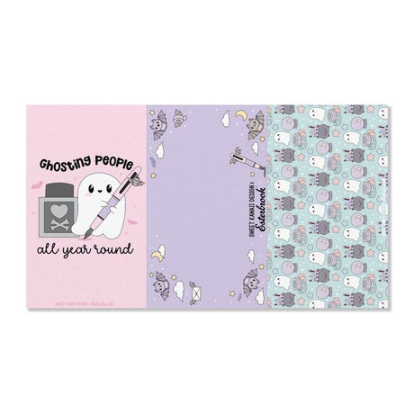 Esterbrook&nbsp;x Sweet Kawaii Design - Pastel Halloween Blotter Papers

A spooky-cute stationery essential from Sweet Kawaii Design x Esterbrook!

Keep your pages neat, your ink crisp, and those sneaky smudges from coming back to haunt you. This set includes five blotter sheets. Three large blotter sheets and two perforated sheets that divide into thirds, perfect for absorbing excess fountain pen ink, testing inks, or tucking into your planner for little ink emergencies. Each sheet measures 8.27” x 5.12”, 