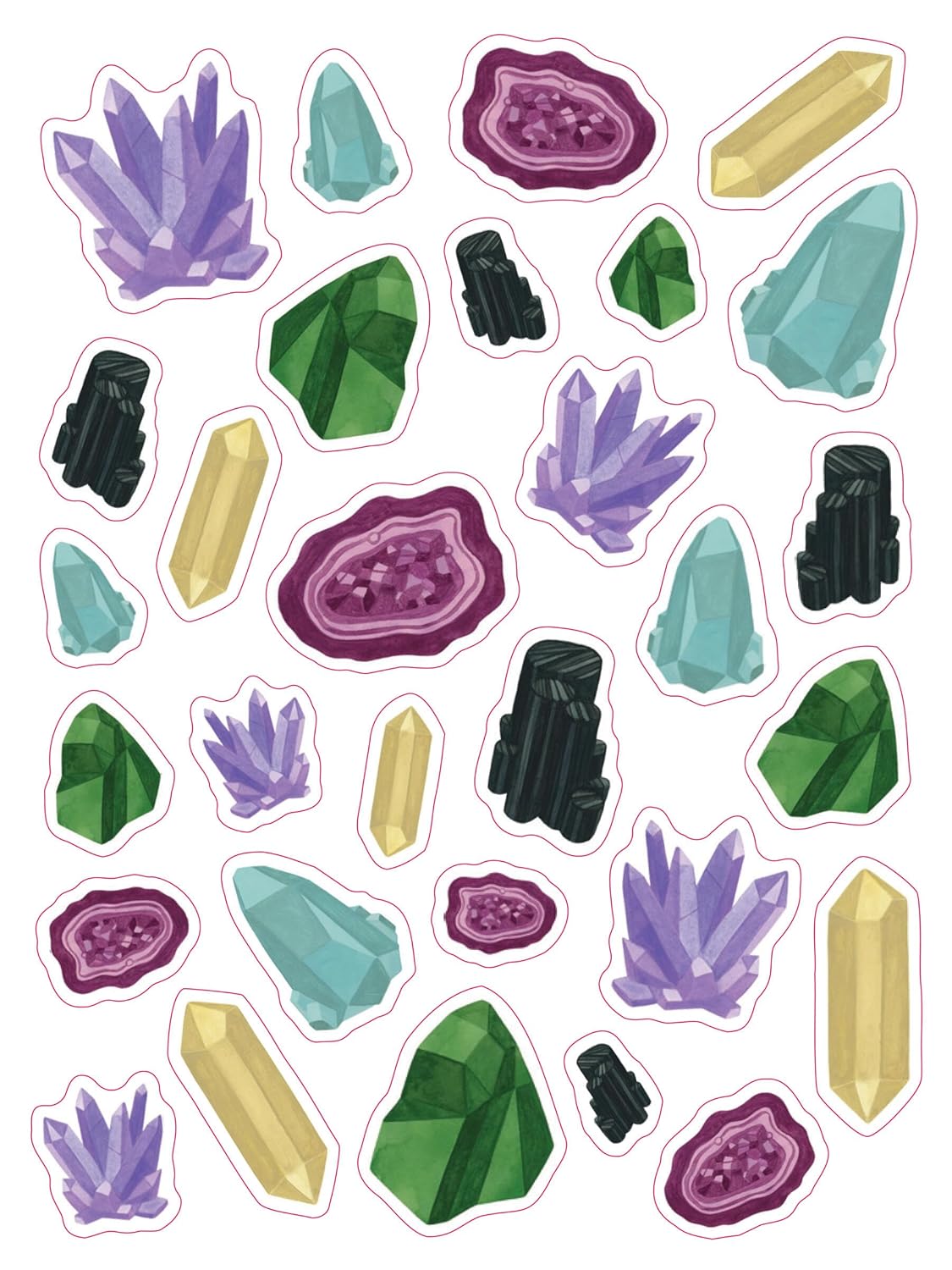 This collection of stickers, inspired by Frances Hodgson Burnett’s words “everything is made out of magic” and illustrated by Dutch artist Valesca van Waveren, recalls the endless wonder found in the natural world: clever foxes, flashing fireflies, vibrant wisteria, glittering crystals, and more! Place these stickers on a piece of snail mail or a notebook, decorate your planner, or share them with friends. —28 sheets —800+ stickers —Matte finish