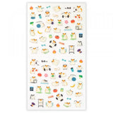 This sticker has a translucent and matte texture that blends in with the notebook.
It can be separated with perforations and carried as much as necessary.
I drew Hamnosuke of a hamster who works muscle training, running, swimming, etc.
Recommended for those who want to exercise hard.


1 Sheet included
165× 90mm
Transparent seal
