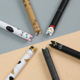 These cute cat gel pens are perfect for planning, for work, home, desk or for school. They will be a beautiful addition to your pen collection!


• 0.5mm Gel Ink
• Black Ink
• Writes very smoothly
• Measures approx. 6" - 7"
• Includes 1 pen, we will send one random color/design