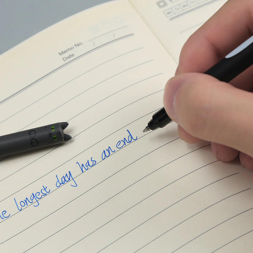 These cute cat gel pens are perfect for planning, for work, home, desk or for school. They will be a beautiful addition to your pen collection!


• 0.5mm Gel Ink
• Black Ink
• Writes very smoothly
• Measures approx. 6" - 7"
• Includes 1 pen, we will send one random color/design