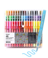 Our fine tip markers have a 0.7mm point for beautiful crisp and clean lines. A must for any artist creating drawings, technical work, or illustrations. The 48 colors are bright, quick flowing, and fast drying. Made to write practically everywhere, vivid Grabie markers eliminate dullness and boring.