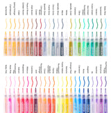Our fine tip markers have a 0.7mm point for beautiful crisp and clean lines. A must for any artist creating drawings, technical work, or illustrations. The 48 colors are bright, quick flowing, and fast drying. Made to write practically everywhere, vivid Grabie markers eliminate dullness and boring.