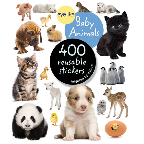Over 400 irresistible, reusable, and collectible stickers to mix, match, and trade! Part of the bestselling Eyelike Stickers series, Eyelike Stickers: Baby Animals is cuteness overload on every page. Full-color photographic stickers feature a variety of adorable baby animals, from roly-poly pandas and fluffy bunnies to pink piglets, fuzzy owlets, cuddly puppies, and more!