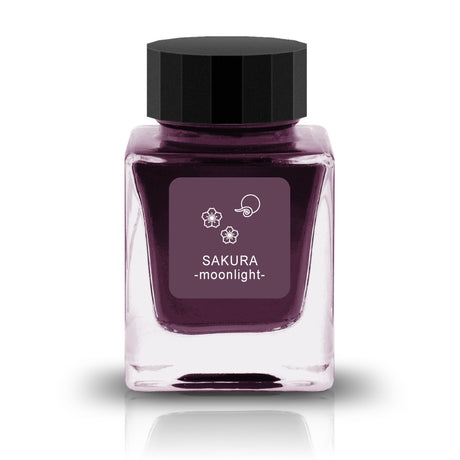 SAKURA - moonlight Ink

The Flower Memories Collection is inspired by the beauty of flowers. Some of the inks include shimmer to represent falling petals.&nbsp;

RGB: 99, 66, 88

Dark Pink

30ml