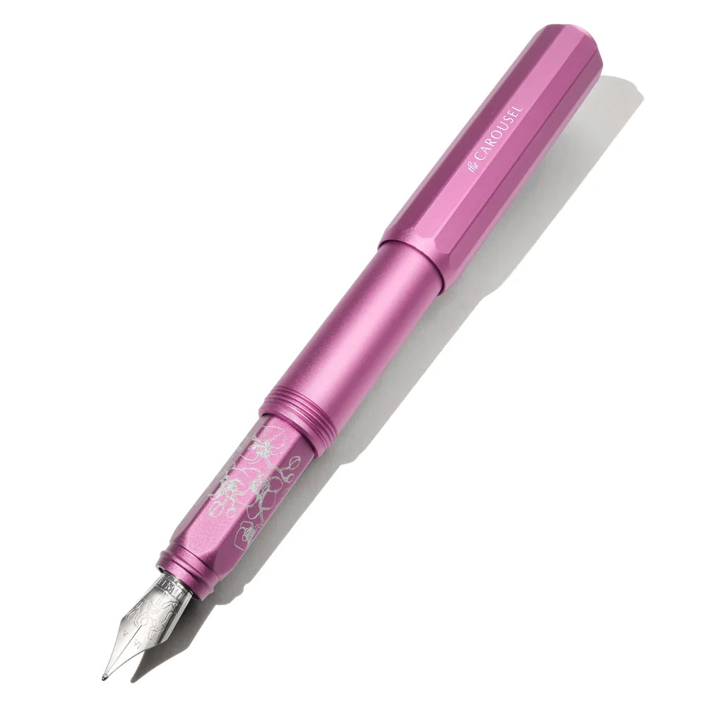Fête Chinoise | Aluminum Carousel Fountain Pen - Serpentine Blooms