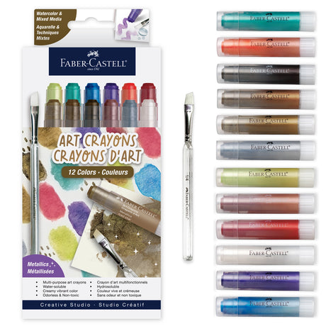 Faber-Castell Art Crayons Metallic Set - 15ct