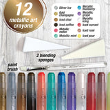 Faber-Castell Art Crayons Metallic Set - 15ct