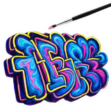 Faber-Castell Black Edition Acrylic Liquid Paint Tubes - Neon

Acrylic paint set with 12 tubes of paint, each 03. fl oz (9ml) in size.