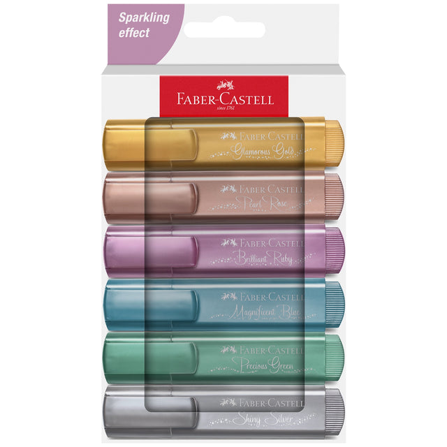 Faber-Castell Highlighters Metallic Colors - Pack of 8