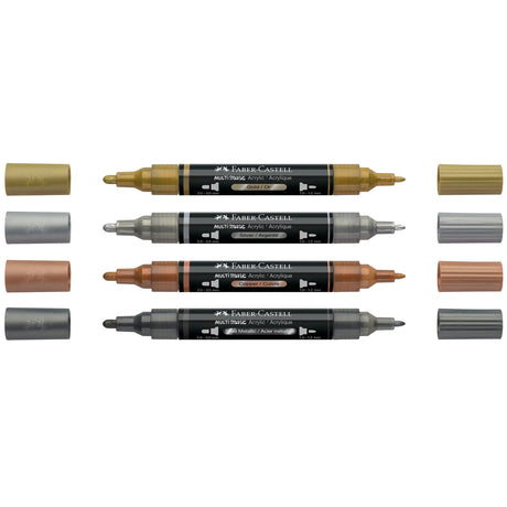 Faber-Castell Multimark Acrylic Paint Markers Metallic Colors