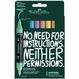 Faber-Castell Multimark Acrylic Paint Markers: Pastel Colors