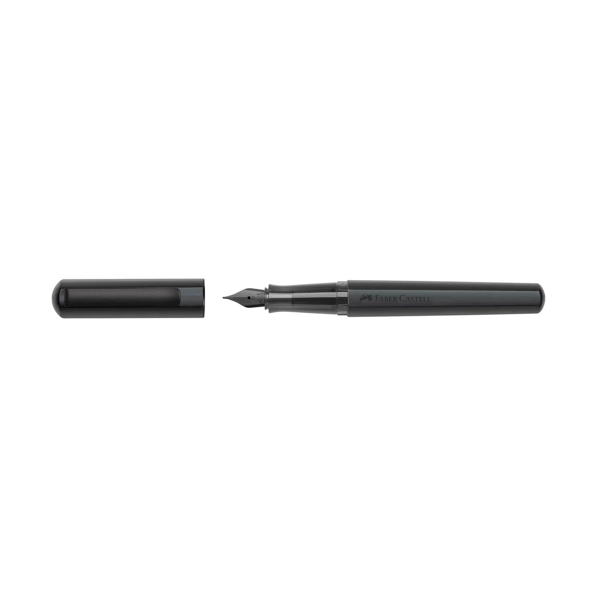 The Hexo Fountain Pen features an anodized aluminum barrel in sophisticated matte black. The anodizing treatment forms a protective outer layer of oxide that gives the pen its special color and makes it even more robust.