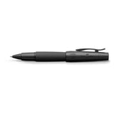 The e-motion Pure Black, with its dynamic shape and striking matte black finish, ignites a sense of passion and sophistication. The deep, trendy shade with its modern elegance, stands out in any collection. The masculine aluminum barrel, adorned with an intricate guilloche pattern, captivates connoisseurs and pen enthusiasts alike.


e-motion writing instruments feature a bulbous barrel and tapered design, ensuring the pen rests comfortably in your hand for hours of uninterrupted writing, drawing and sketch
