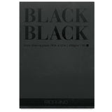 Fabriano Black Black is a range of uncoated cardboards made of ECF cellulose pulp. This paper is characterized by a very deep black colour due to the high quality and lightfast pigments used for its production.

Flexible and resistant it is ideal for pastel, colour pencils, markers, passe-partout and portfolio presentations.

Weight of paper: 300gsm
20 Pages
Top side glued