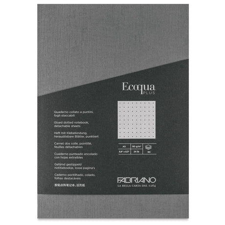 Ecoqua Plus by Fabriano is a collection of notebooks designed to accompany you every day, withstanding prolonged use. These notebooks open perfectly, allowing you to comfortably write on every page, right down to the last. Entirely made in Italy, they use the best raw materials and are produced with renewable energy, demonstrating a concrete commitment to sustainability.