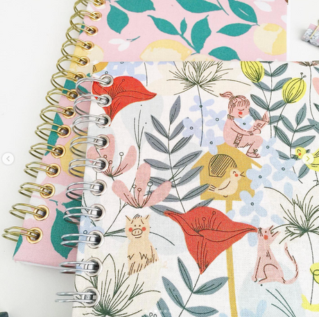 Fabric Coil-bound Journals with Dorkys Ramos