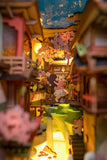 Falling Sakura Book Nook Kit Diy Miniature House