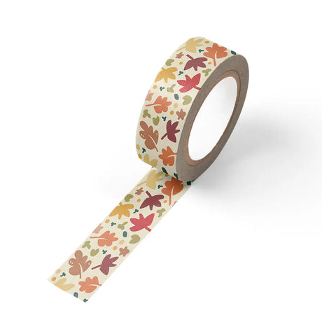 Capture the colors of the season with our Falling Leaves washi tape, featuring a classic pattern of autumn foliage in rich, earthy tones. This decorative paper tape is perfect for adding seasonal accents to planners, journals, handmade cards, gift packaging, scrapbook layouts, and other creative projects. Easy to tear, reposition, and remove, it's a versatile addition to any stationery or craft collection and an excellent seasonal offering for retailers looking to stock timeless fall-inspired designs.

Addi