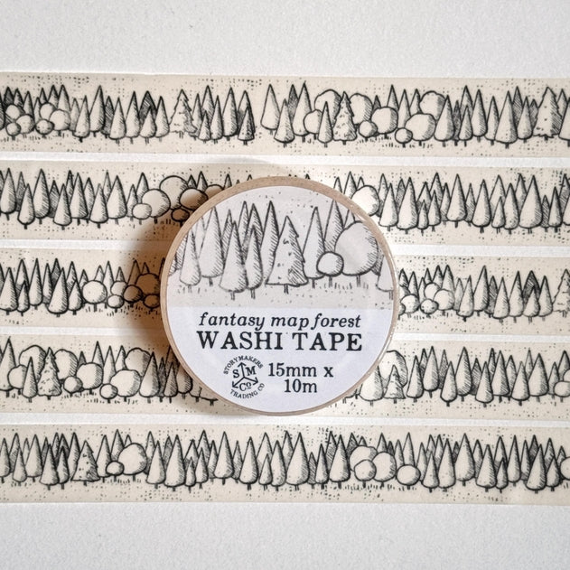 Fantasy Map Forest Washi Tape