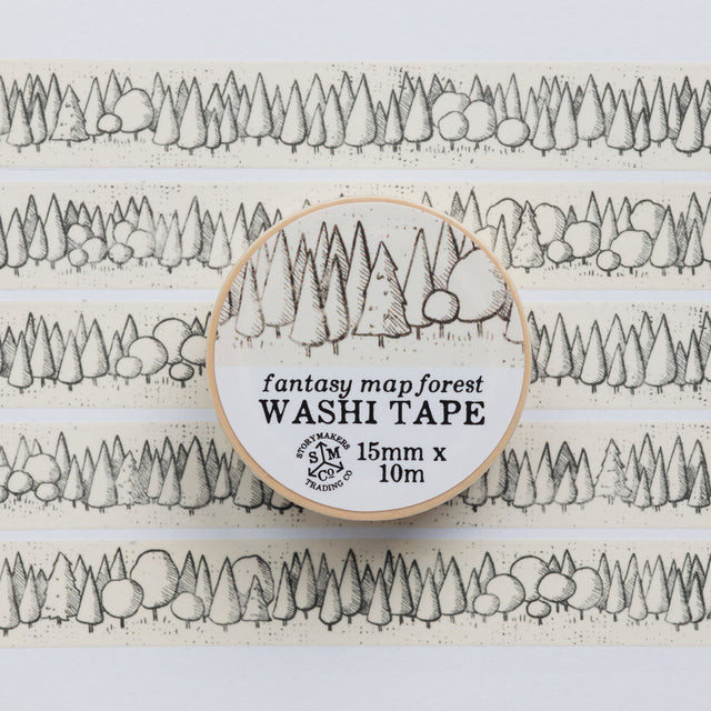 Kingdom of Threads - Fantasy Forest Washi Tape - Mapmaker Series