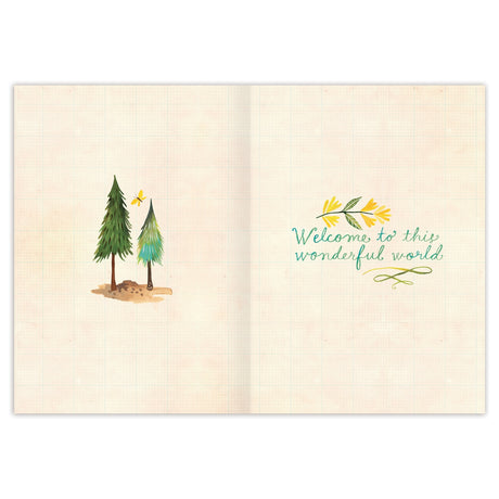 Inside verse: "Welcome to this wonderful world"