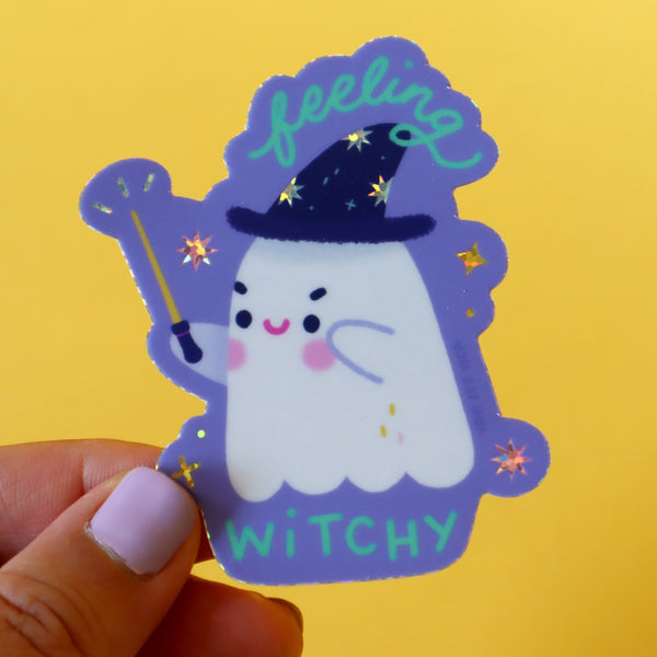 Feeling Witchy Ghost Sticker