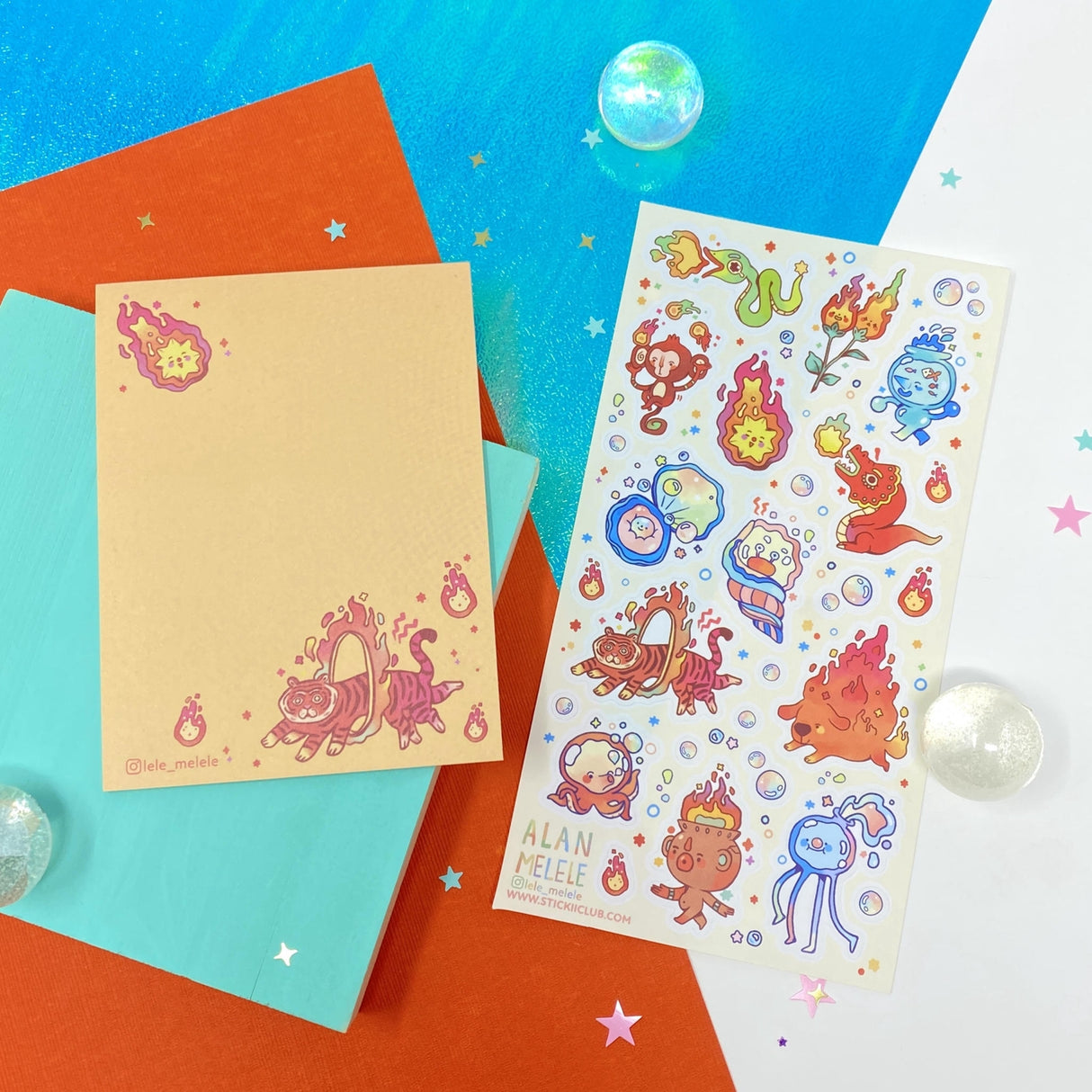 STICKII Fire & Water Sticker Sheet