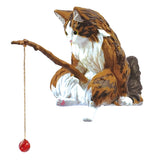These figures are of cats sitting on a fishing line. They are sitting on the fishing line, looking at the line and relaxing.

Lineup (5 Variants):

Scottish Fold
Calico Cat
Norwegian Forest Cat
Munchkin
Mix