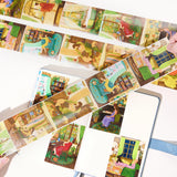 Turn your journal pages into a sanctuary of comfort. The Fleeting Moments Wide Tape features lush, full-scene illustrations that celebrate the joy of staying home.

Brand: WT (The Washi Tape Shop)
Pre-cut Wide Washi/PET Tape
Size: 73mm×5m
Design Loop: 100cm
Material: Washi Tape / PET Clear Tape