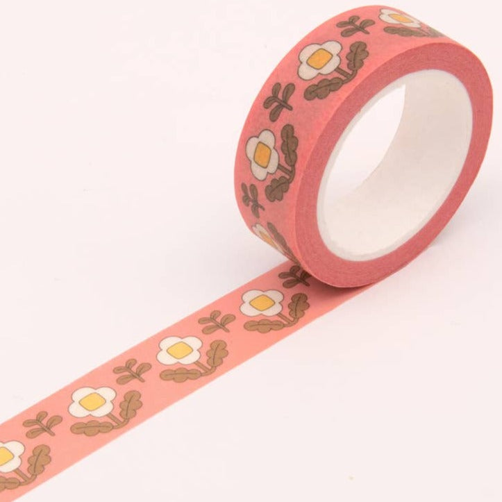 Floral Washi Tape - Vintage Pink