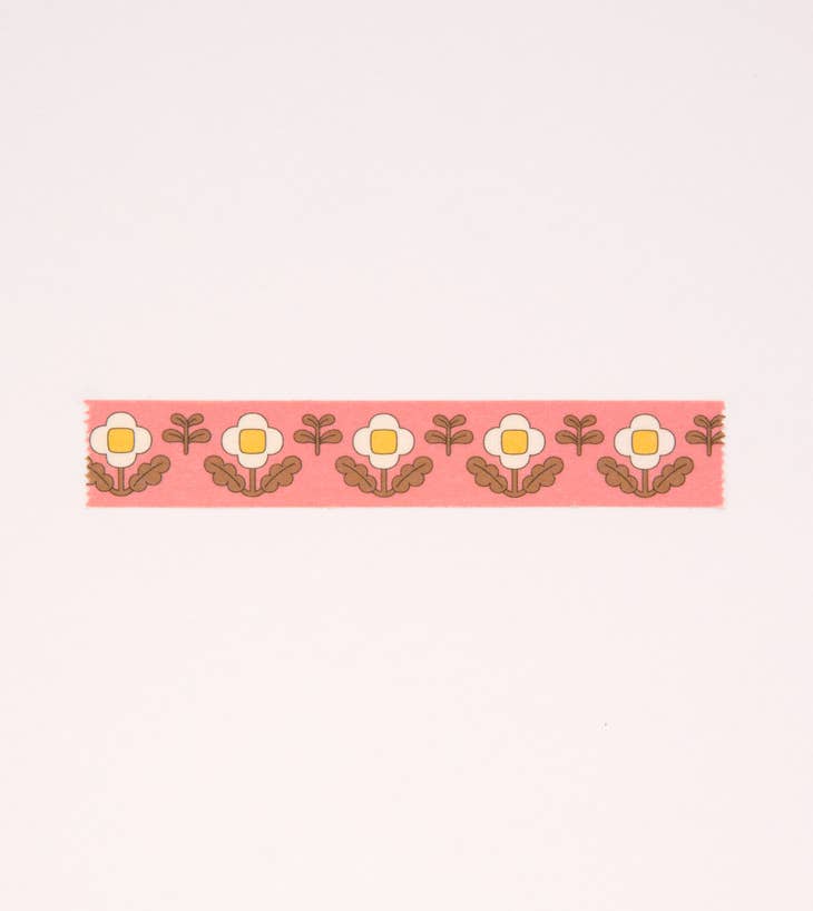 Floral Washi Tape - Vintage Pink