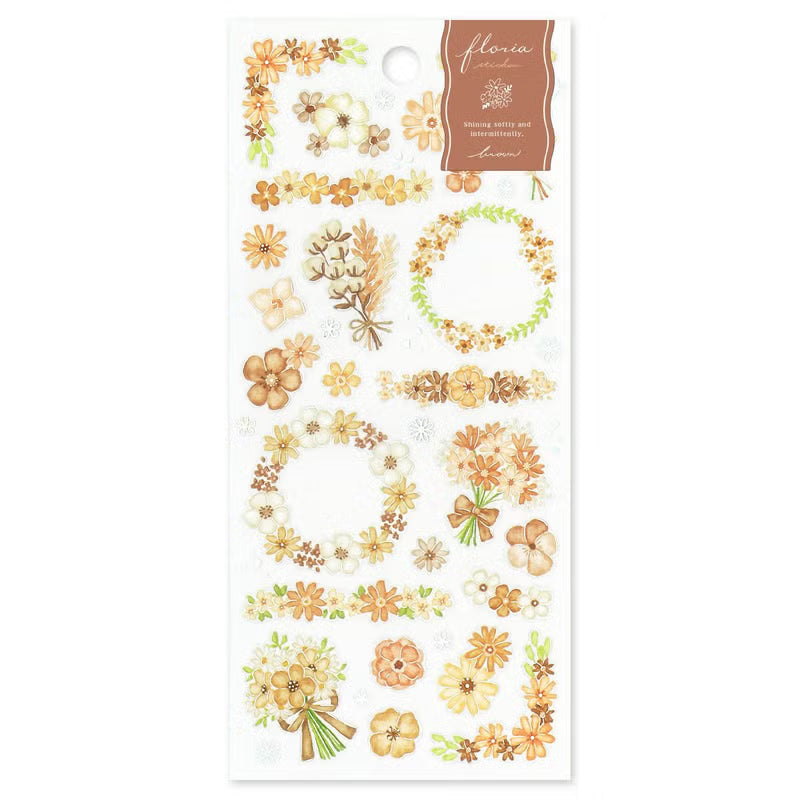 These PET flower sticker sheets are perfect for framing and decorating your journal! These sticker sheets come in a variety of color options and flower shapes to suit your needs!

PET sticker sheet&nbsp;
8in x 3.5in
Includes 1 sticker sheet