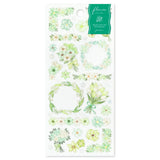 These PET flower sticker sheets are perfect for framing and decorating your journal! These sticker sheets come in a variety of color options and flower shapes to suit your needs!

PET sticker sheet&nbsp;
8in x 3.5in
Includes 1 sticker sheet
