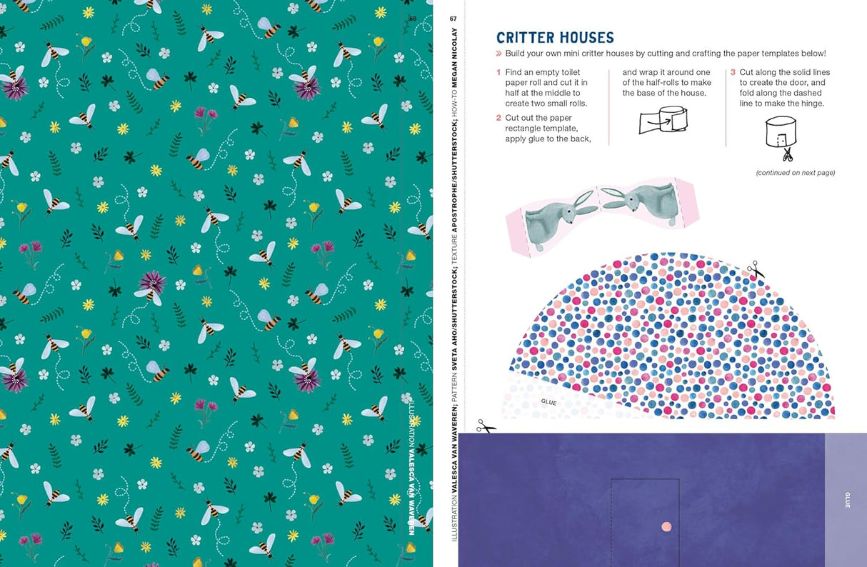 There's a colorfully illustrated, brand-new surprise on every page!

The newest book in Flow Magazine’s creativity series for kids, The Kids' Book of Craft Love is filled to the brim with engaging activities that invite the reader (ages 7 &amp; up) to tear out pages, cut and paste, assemble, sticker, build, and turn the two-dimensional sheets into three-dimensional wonders. Cut and fold a paper pencil pouch to hold all your art utensils. Fold a DIY adventure log notebook to take on your next adventure. Loop