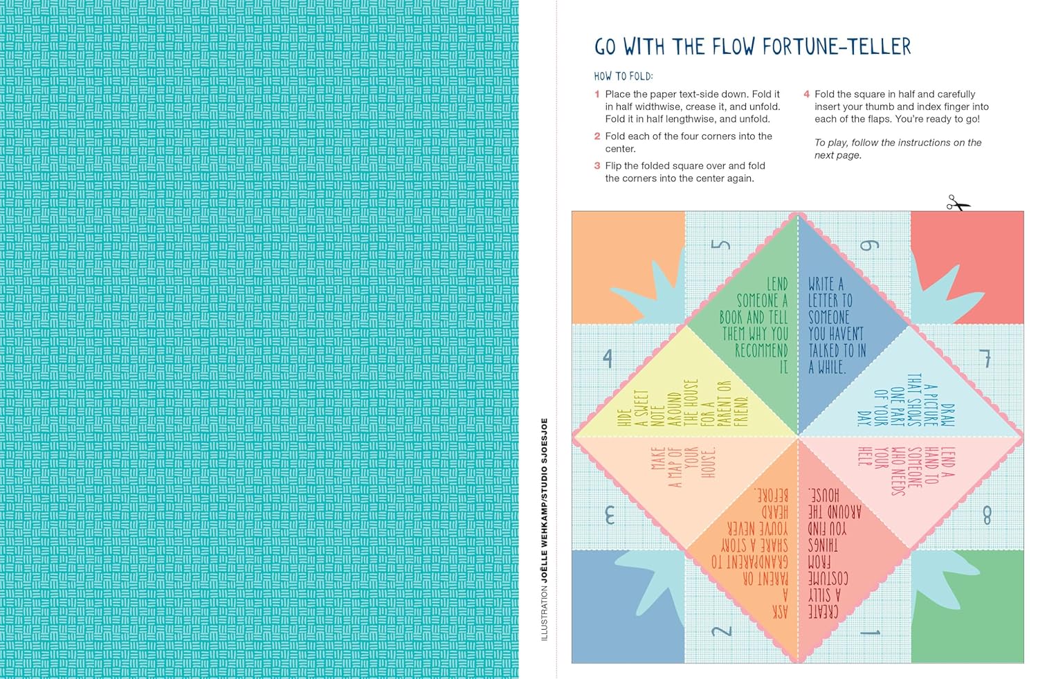 A surprise on every page!

Brimming from cover to cover with projects and other paper surprises, The Kids’ Book of Paper Love, from the bestselling editors of Flow magazine and books, is a bounty of a book that begs to be folded, cut up, collaged, doodled on, and shared. Loop paper strips into a paper chain. Snip out bookmarks. Fold a paper house. Make photo booth props—a silly mustache, a crown—to pose with friends. Bind up a DIY storybook and use it to sketch out adventures and dreams. Construct a paper f