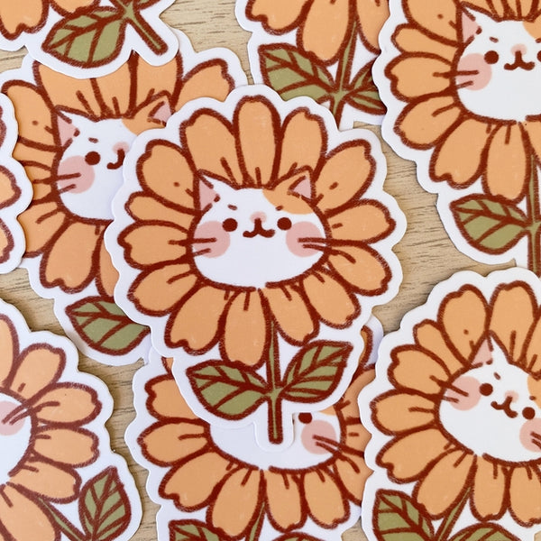 Flower Cat Sticker Cherry Rabbit