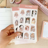 Flower Girls Stamp Sticker Sheet