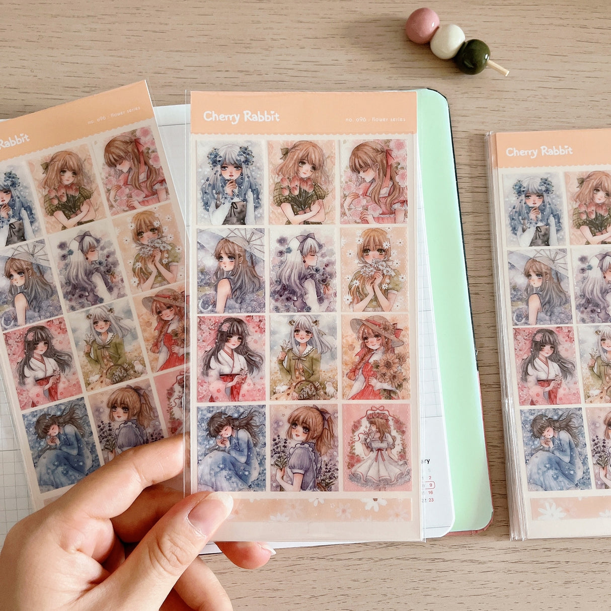 Cherry Rabbit Flower Series Sticker Sheet