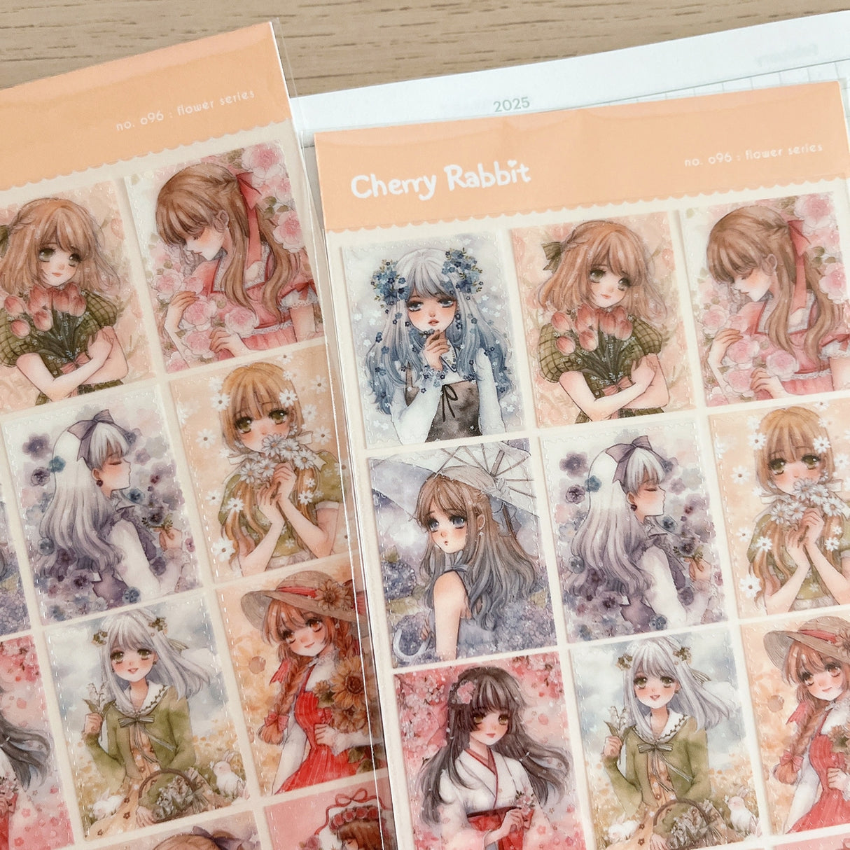 Cherry Rabbit Flower Series Sticker Sheet