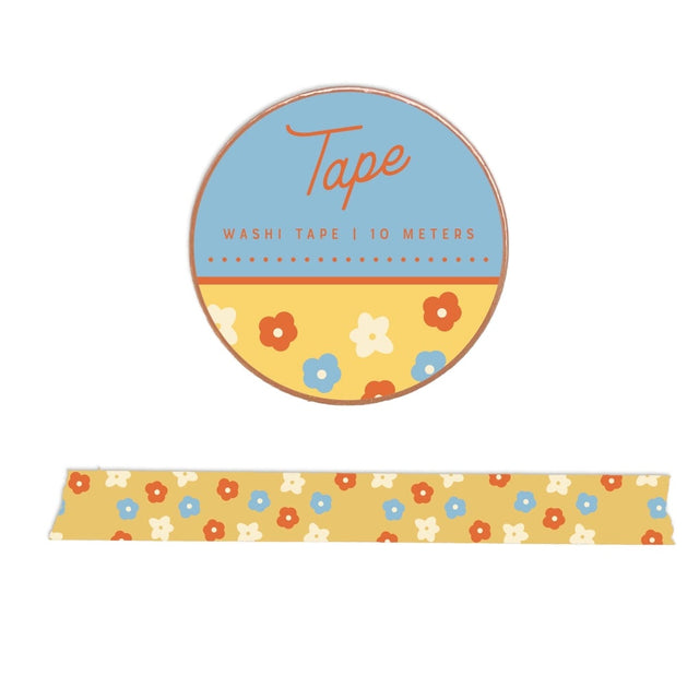 Add a floral touch to your crafts with our Garden Flower Pattern Washi Tape. Perfect for scrapbooking, planners, cards, and envelopes, this durable and removable tape adds a cheerful garden vibe to everything you do.

Additional Details:
- 15 mm width
- 10 m length