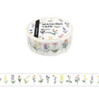 This is a standard masking tape with a width of 15 mm.
Because it is a straight type with many uses, we are particular about ease of use and cuteness, and we have packed a mindwave-like look into simple floral and plaid patterns.

Width 15mm × Length 5m
Material:&nbsp;Washi paper
Includes 1 roll of washi