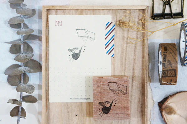 Black Milk Project - Flying Book Rubber Stamp