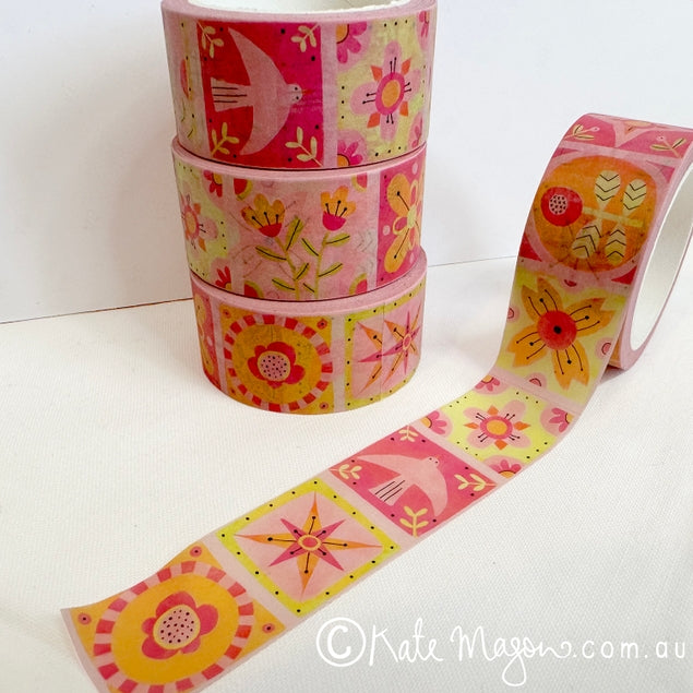 Folk Patchwork Washi Tape