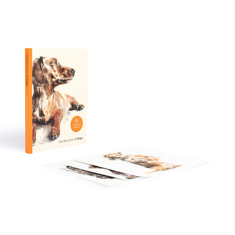 25 postcards featuring artwork from The Book of Dog Poems illustrated by Sarah Maycock. Features the canine companions inspired by the poems of William Wordsworth, Rudyard Kipling, Emily Dickinson and Thomas Hardy among others, alongside short quotations from the works on the back. Beautifully packaged in a paperback case. Each card has space on the back for your personal message.