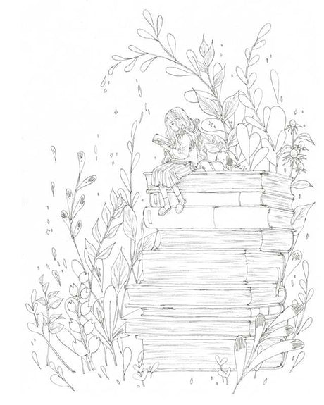 Forest Girl's Coloring Book