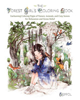 Forest Girl's Coloring Book